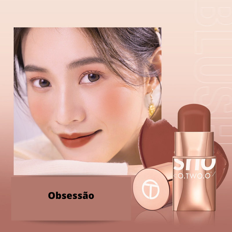 Batom Beauty Trio 3 em 1 - para Olhos, Bochechas e Lábios