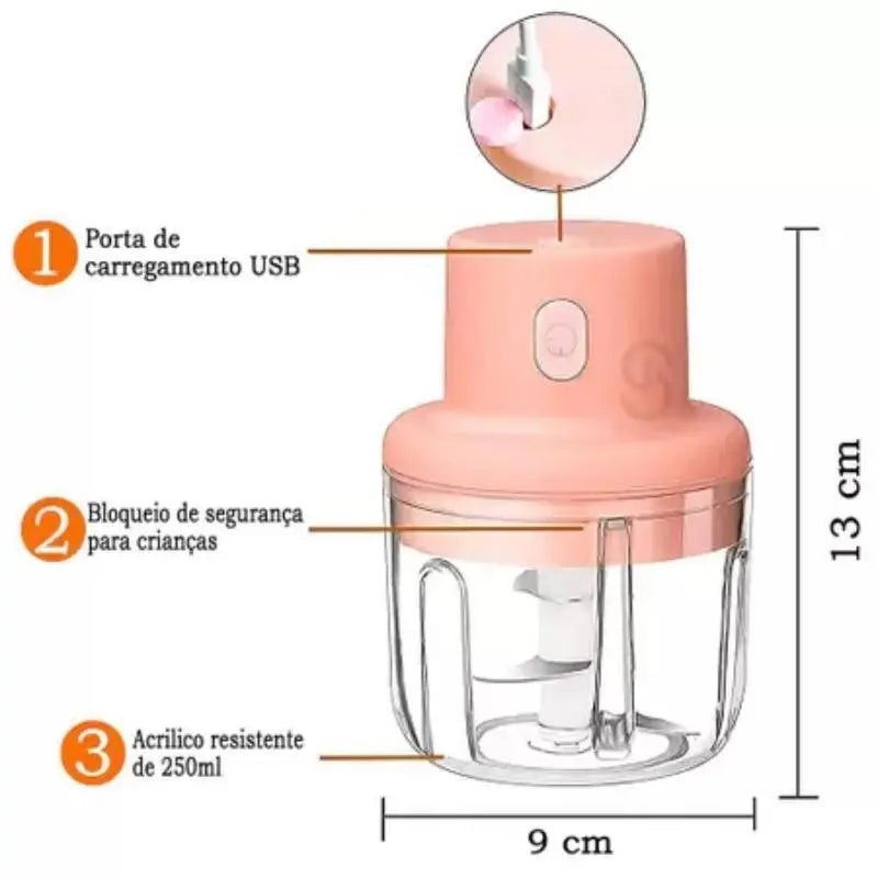 Mini Triturador Elétrico TrituraFácil