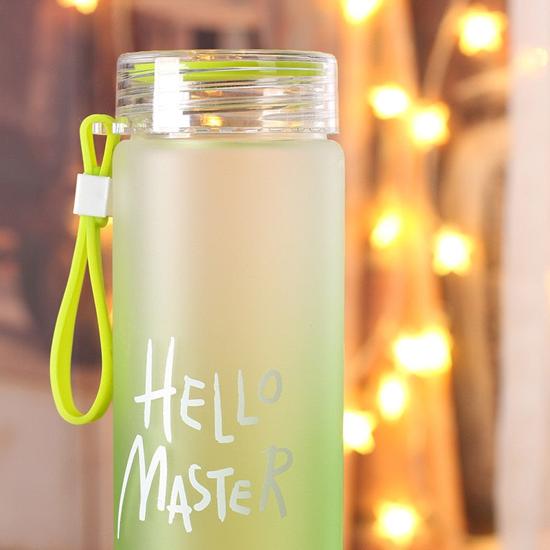 Garrafa EcoPhrase 500ml Squeeze Fosca com Alça, Estilo e Mensagens