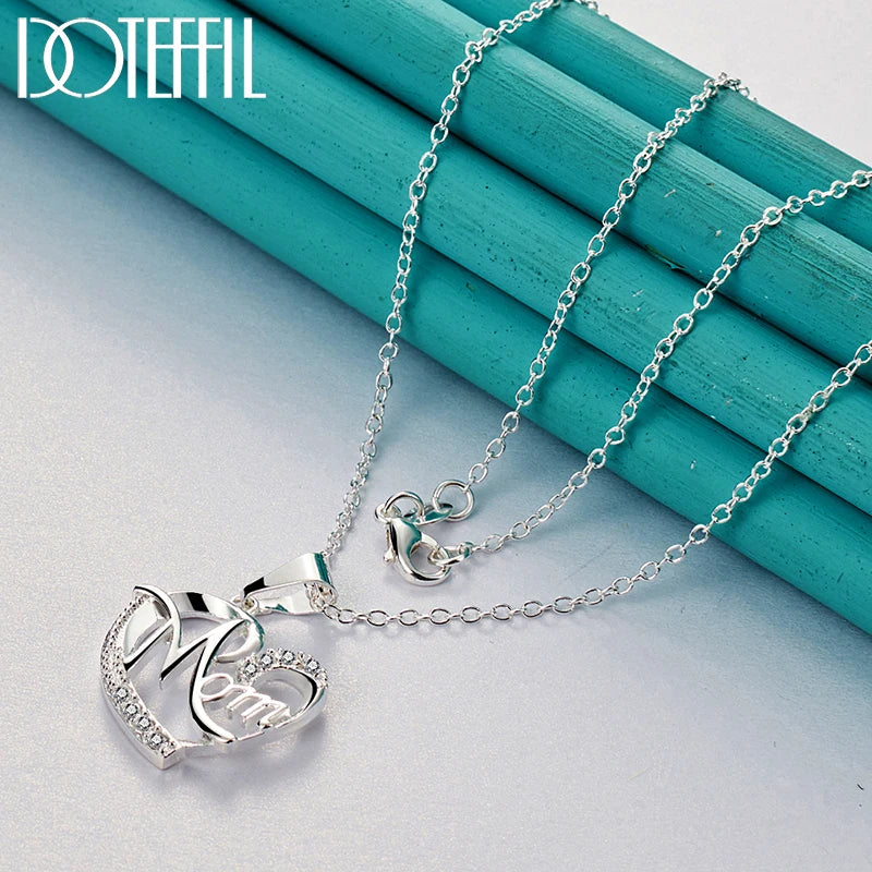 Colar Amor eterno coração de Prata