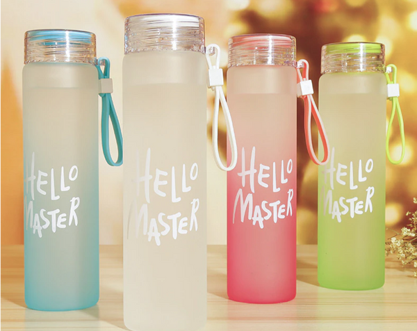 Garrafa EcoPhrase 500ml Squeeze Fosca com Alça, Estilo e Mensagens